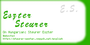 eszter steurer business card